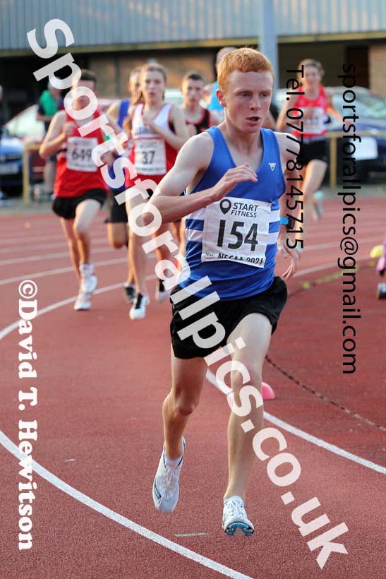 1500 metres, 2021 North East Grand Prix 5, Monkton, Wednesday, July 21st. Photo: David T. Hewitson/Sports for All Pics